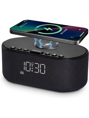 Soothing Sound Machine Alarm Clock for Bedrooms - 21 Relaxing Sounds & Features